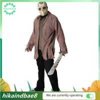 ชุดผู้ใหญ่ COD2025[hIkAi] Rubies Friday the 13th Jason ชุดตัวละครสยองขวัญ ชุดปาร์ตี้ฮาโลวีนสำหรับผู้