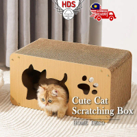 HDS Rumah Papan Pencakar Kucing Comel Cute Cat Toy Bear Design Papan Kuku Kayu Cakar Kucing Murah |