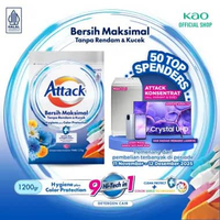 Attack Hygiene Plus Deterjen Bubuk Semua Jenis Mesin Cuci 1200gr - Sabun Cuci Baju Powder