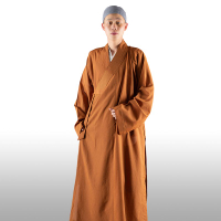 僧服海清服 僧服大褂夏季薄款麻紗和尚服長褂男女款僧袍長衫僧衣出家人的衣服