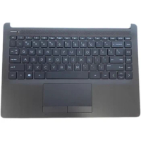 NEW Palmrest w/ Keyboard Backlit Touchpad for HP Pavilion 14-CF 14-DF 14-DK L24817-001 BLAC K