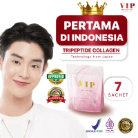 VIP Collagen Premium 1 POUCH  isi 7 Sachet | Minuman Kolagen Untuk Kulit, Kuku, & Rambut | Dengan fi