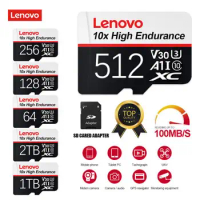 Lenovo Memory Card 128GB To 2TB Class 10 Micro SD Card 64GB 256GB 512GB 1TB SDXC Reading SD High Speed Flash Card For Tablet