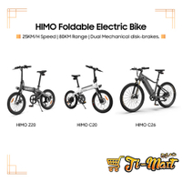 [READY STOCKS] HIMO Z20 / C20 / C26 Foldable Electric Bicycle [Shimano 6-Gear Transmission |   Dual 