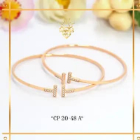 GELANG EMAS BANGLE TIFFANY EMAS ASLI KADAR 8K (375) KODE GP 20-48 A SUNNIES GALLERY