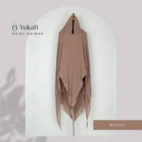 Yukafi - DAISY KHIMAR Hijab Istan Syari Premium Jilbab Pesta Pengajian Haji Umroh Ceruty 2 Layer Jum