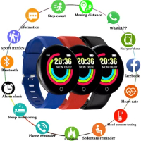 2023 D18 Smart Watch Men Women Sport Fitness Smartwatch Blood Pressure Waterproof Digital Watches Tracker For Android IOS iPhone