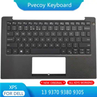 New For Dell XPS 13 9370 9380 9305 Laptop Palmrest Case Keyboard US English Version Upper Cover