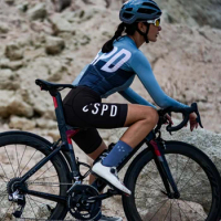 2021 CSPD cycling long sleeves bib shorts suit women roap ciclismo team bike racing clothing pro mtb roadbike bicycle ride sets