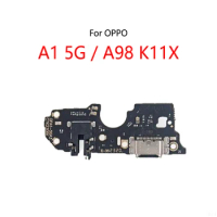 USB Charge Dock Port Socket Jack Plug Connector Flex Cable For OPPO A1 5G / A98 K11X Charging Board Module