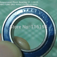 17286-2RS Bearing (10PCS) MR1728-2RS 17286 full complement ball bearing for bicycle suspension frame piont 17x28x6 mm