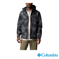 【Columbia 哥倫比亞】男款-OT防水外套-黑色迷彩(UWE82050BQ/JS)