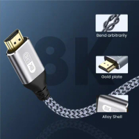 NEW RLLK HDMI 2.1 Cable HDMI Cord 8K 60Hz 4K 120Hz 48Gbps EARC ARC HDCP Ultra High Speed HDR for HD TV Laptop Projector PS4 PS5