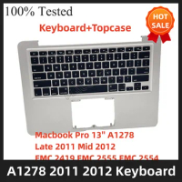 A1278 keyboard+topcase for MacBook Pro 13" A1278 Early 2011 Mid 2012 EMC 2419 EMC 2555 EMC 2554 keyboard topcase