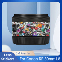 RF50mm/1.8 Camera Lens Body Sticker Coat Wrap Protective Film Decal Skin For Canon RF 50mm 1.8 Macro IS STM 50 F1.8 RF50MM RF50