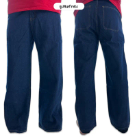 พร้อมส่งไว กางเกงยีนส์ Baggy jeans กางเกงยีนส์ผู้ชาย ทรงกระบอกใหญ่ หลวมๆใส่สบาย เอว 31-35 นิ้ว คําแน