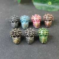 Outdoors EDC DIY Tools Brass Surgical Mask Skull Knife Beads Paracord Lanyard Pendants Keyrings Accessories Punk Vintage Jewelry