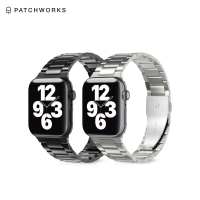 PATCHWORKS Apple Watch 45/44/42mm 不鏽鋼錶帶(輕盈結構.抗刮耐磨)