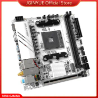 JGINYUE AMD B550 AM4 mini ITX Motherboard supports Ryzen R5 4000/5000 series processors DDR4 RAM PCI-E 4.0 B550i GAMING