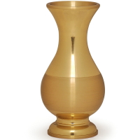 銅素面光身花瓶擺件供佛佛前供奉家用觀音插花凈水瓶禪意佛具用品