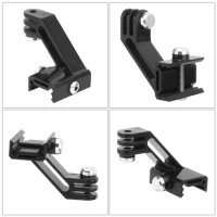 Side Bracket Action Camera Mount Adapter Base Clamp Black Accessories Picatinny Rail Sports Universal Fit For Insta360 ONE R