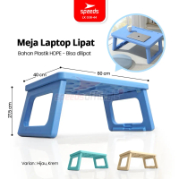 SPEEDS Meja Belajar Lipat  Foldable Rectangular HDPE Tebal Kokoh Table Meja Persegi Panjang Colorful