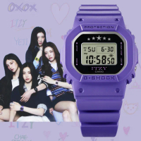 【CASIO 卡西歐】G-SHOCK WOMEN x ITZY聯名 數位電子錶-紫色(GMD-S5610IT-6)