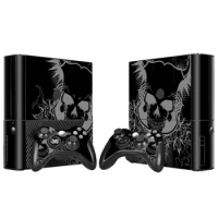 Skull design For Xbox 360 E Console and Controller Skins Stickers for Xbox360 E Vinyl skin sticker for xbox360 E skins