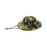 【KIU】日本 抗UV透氣防水漁夫帽 叢林帽 男女適用(85212 英倫格紋)