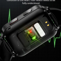 Real Blood Pressure test air pump smart wristwatch with precise blood Oxygen monitor Touch Screen Wristband women Men watch