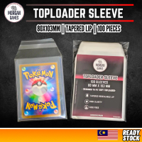【Morgan Games】[Sedia Stok] 100 Keping Sarung Toploader 35PT | 10C Tebal | Toploader Sleeve 80x103mm