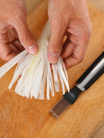 升級加長蔥絲刀切蔥器不銹鋼多功能切細絲工具創意廚房切蔥絲器