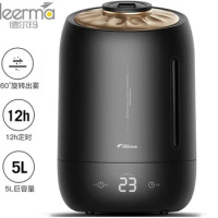 Deerma 5L humidifier large capacity silent mini office bedroom home aromatherapy air humidification DEM-F600 black 110-230-240V