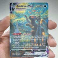 Umbreon (CustomMade) VMax Grey Fet hat Van Gogh Tribute Gred SS+ Textured Moonbreon pokemon card gam