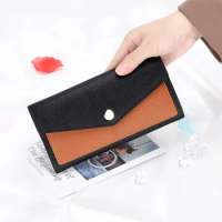 New Trend Ladies Genuine Cow Leather Palm Pattern Long Wallet Women Fashion Color Clutch Phone Card Holder Coin Purses