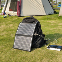 太陽能充電器 充電板 光伏板 太陽能充電板便攜式12v折疊發電板手機快充充電寶5V超輕戶外電源 全館免運