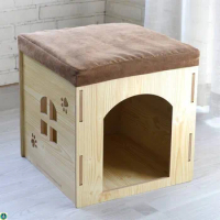 Playpens Modular Dog House Cage Carrier Wood Villa Littlest Pet Shop Dog House Enclose Outdoor Cachorros Dog Furniture Fg23