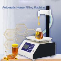 110V/220V Automatic Weighing Honey Filling Machine Scale Tahini Autumn Pear Paste Honey Viscous Liquid Filling Flowing Machine