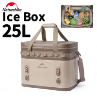 Naturehike Outdoor 25L Insulated Bag Ice Box 48H Thermal Cooler For Drinks Cooler Box Camping Beach Cooler Portable Cooler Box