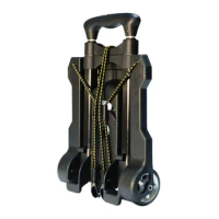 Folding Portable Trolley Mini Aluminum Alloy Luggage, Family Travel Shopping Small Trolley Case Cart