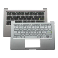 New US Backlit Keyboard with Silver/Grey Palm Rest Case Upper Cover for ASUS VivoBook X321JA ADOL13J X321EA ADOL13E S333E