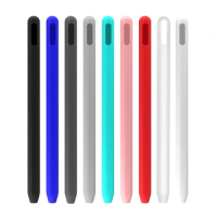 Solid color Ultra-thin Case Silicone Skin Comfortable Cover for Apple Pencil 2 Lightweight Sleeve 360° Drop Protection Shell
