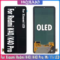 OLED 6.67" For Redmi K40 K40 Pro LCD Display Touch panel Screen Digitizer For Xiaomi POCO F3 Mi 11i M2012K11AG LCD Repair