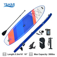 Inflatable Stand Up Paddle SUP Board Surfboard with Accessory Carry Bag Inflatable Board Non-slip Deck Longboard Wakeboard