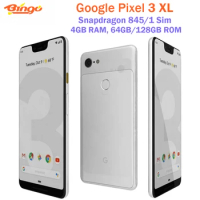 Google Pixel 3XL 3 XL Original Unlocked Mobile Phone 6.3" Octa Core 4GB RAM 64GB/128GB ROM Android 9.0 NFC Fingerprint