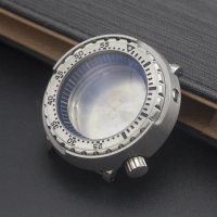 Mod Silver 38MM Aluminum Bezel Insert Seiko Fit SKX007 SKX009 SRPD Abalone Tuna Men's Watch Case NH35 NH36 Movement Watch Case