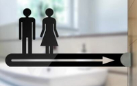 帶箭頭 側掛款3D鏤空雕刻標牌 洗手間標誌 男廁 女廁 無障礙 洗手間 男女廁 壓克力標示牌