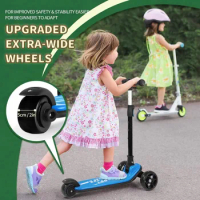 Kick Scooter for Kids Ages 3-8, 3 Wheel Scooter for Kids with Adjustable Height, Folding Kids Scooter