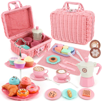 Afternoon Tea Toys Set Pretend Play Food Toys for Toddler Girls Party Tea Playset Toy Gifts for 3 4 