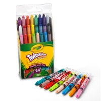 美國crayola 精選系列-迷你旋轉24色蠟筆-經典色(3Y+)